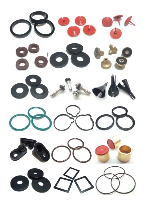 Custom shaped rubber sealing part